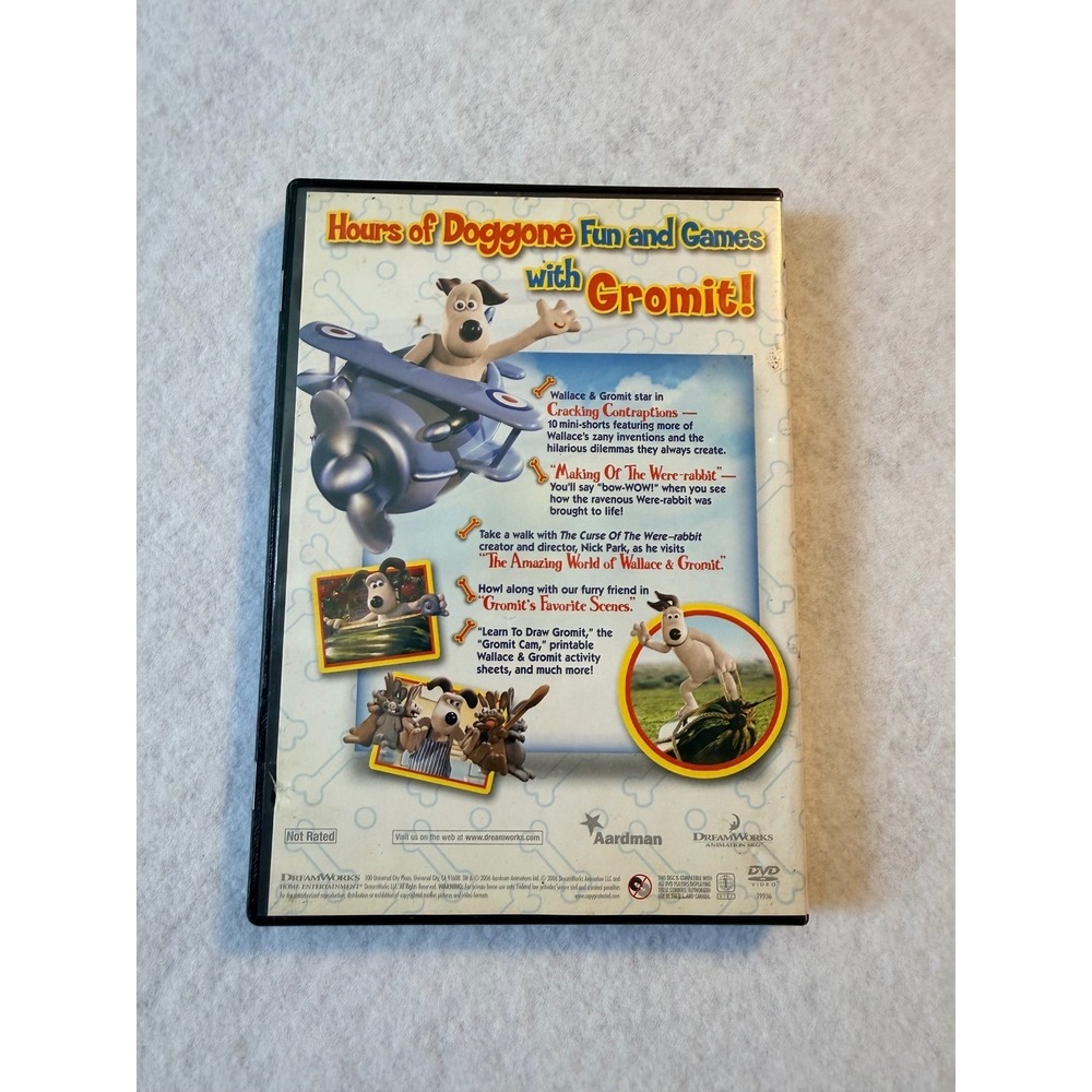 Gromits Tail-Waggin DVD Wallace and Gromit Cracking Contraptions Aardman Kids - Picture 2 of 2